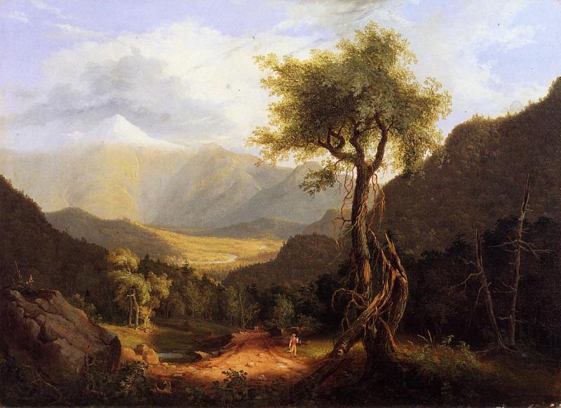 Thomas Cole View in the White Mountains Norge oil painting art